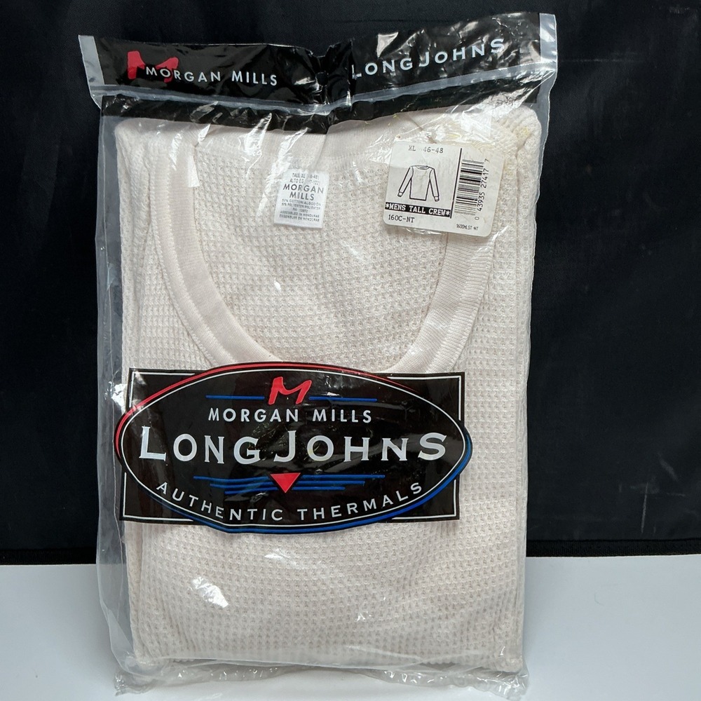 Morgan Mills Long Johns Thermal Underwear Top XL 46-48 - Vintage - New